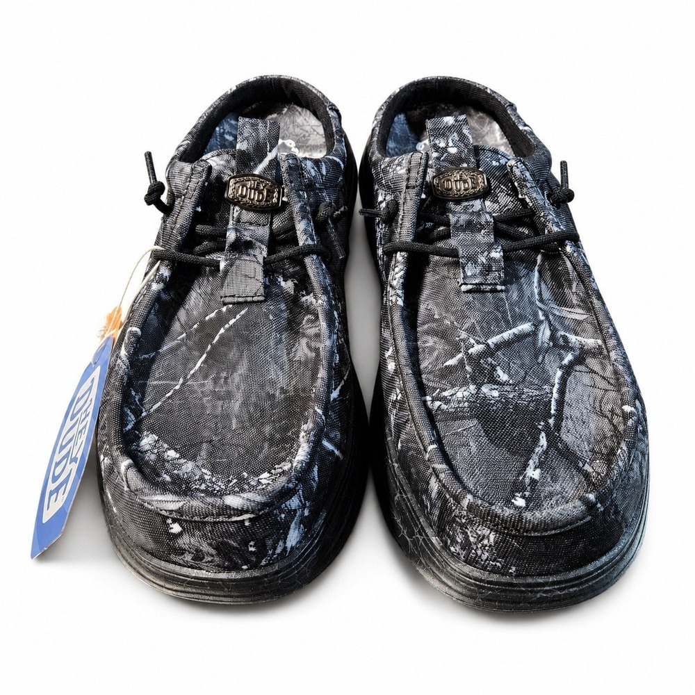 Hey Dude x Jelly Roll Realtree Wally Comf Slip Men's 11 Black Camo NWT